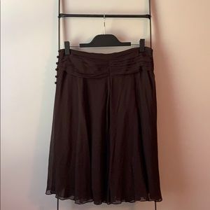 BCBG MaxAzria Chocolate A-Line Skirt